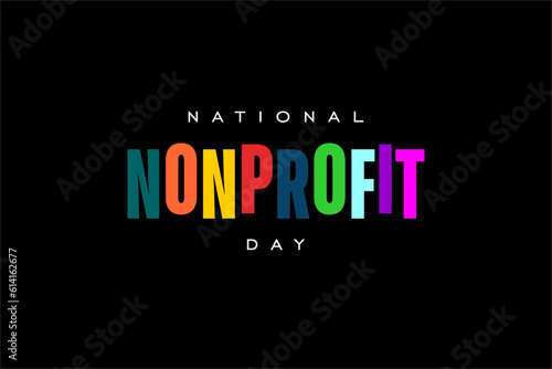 national nonprofit day background template Holiday concept photo