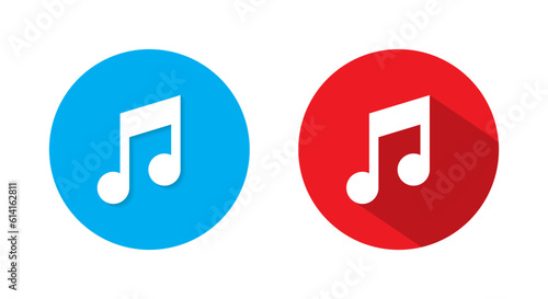 Music streaming service icon vector. Audio, sound symbol