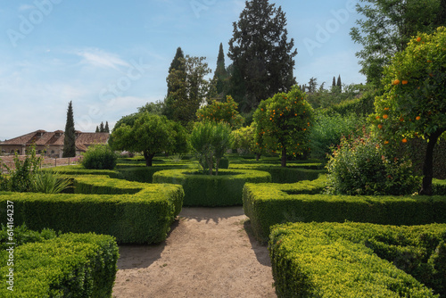 Gardens of Casa del Chapiz House - Granada, Andalusia, Spain photo