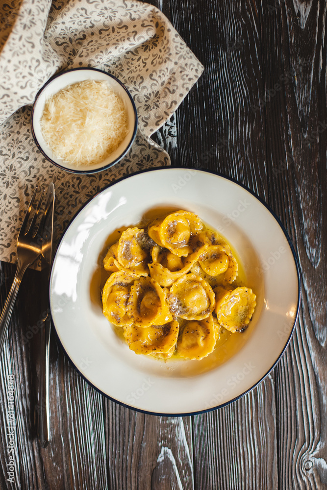 Italian food, menu, cozy kitchen in dark colors, food photography. Atmosphere of Italy. Italian food, menu, cozy kitchen in dark colors, food photography. Atmosphere of Italy.