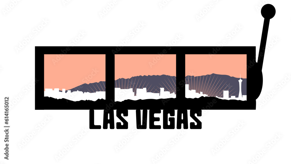 Naklejka premium las vegas skyline