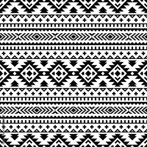 Abstract geometric vector illustration. Ethnic texture motif. Tribal seamless pattern. Digital backdrop. Textile printing pattern. Design for template, fabric, weave, cover, carpet, tile, accessory.