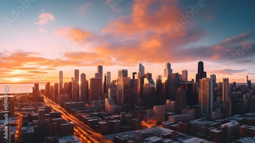 Capture the dawn of a new era in the futuristic skyline © Ranya Art Studio