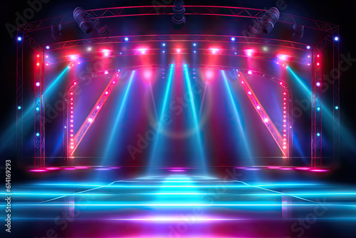 Stage Neon Background  Electrifying Neon Colors