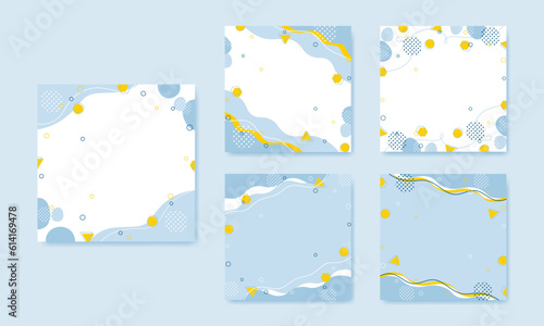 memphis art minimalist background. for social media post template and advertising