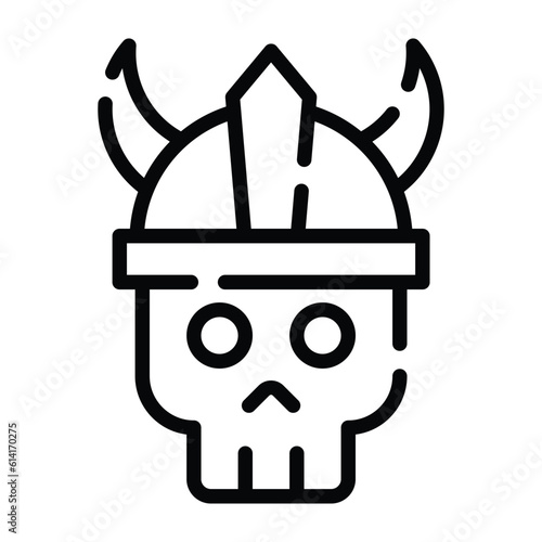 A viking skull tattoo is a universally recognized symbol of death photo