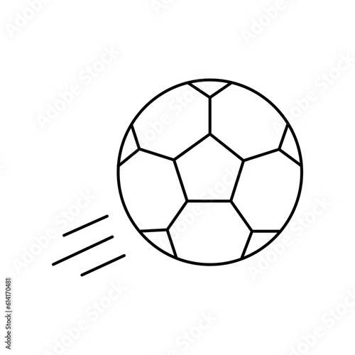 Field ball Outline Vector Icon that can easily edit or modify

