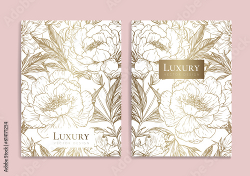 Luxury invitation card design with vector ornament pattern. Vintage template. Can be used for background and wallpaper. Elegant and classic vector elements great for decoration.