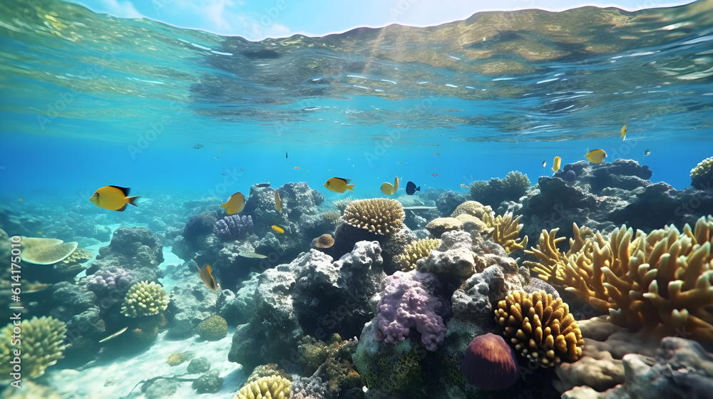 Environmental protection Coral reef, Generative Ai