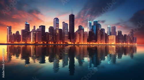 Take a virtual walk through chicago's ıconic cityscape © Ranya Art Studio