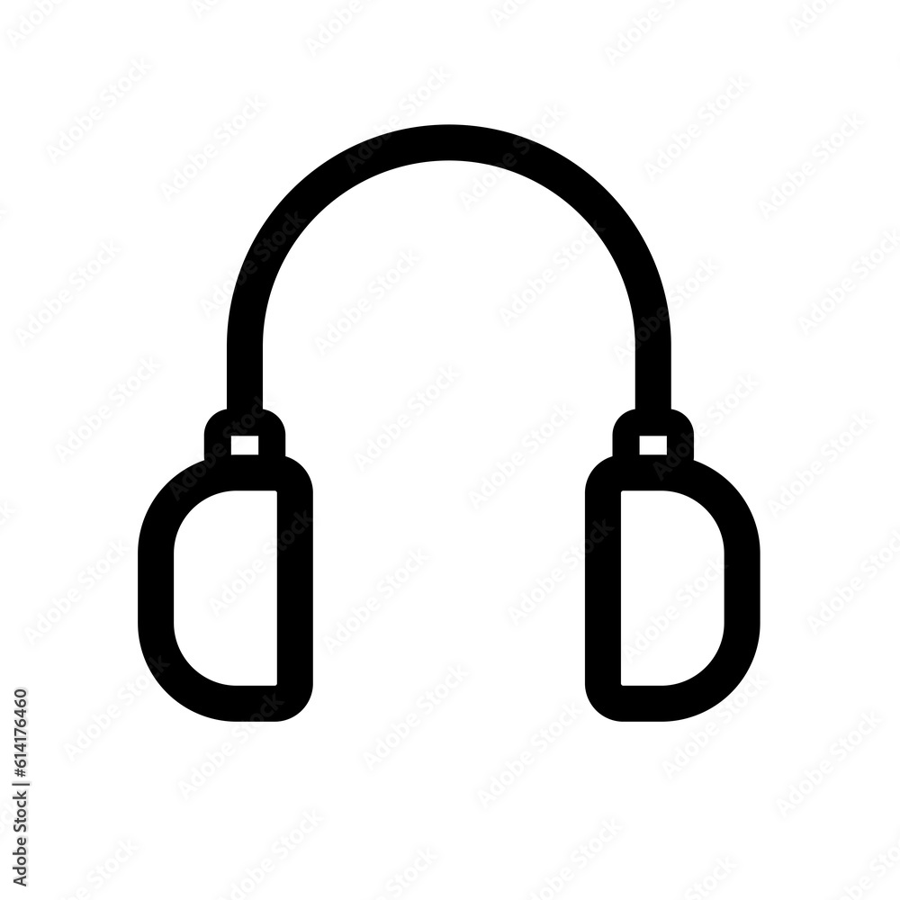 headphone icon for website outline headphone icon for website outline