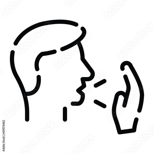 Sneeze expulsion of air from the nose and mouth due to irritation of one's nostrils