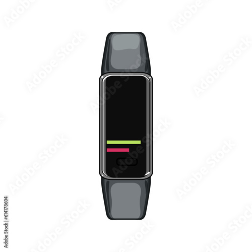 band fitness bracelet cartoon. wrist watch, smtracker sport band fitness bracelet sign. isolated symbol vector illustration