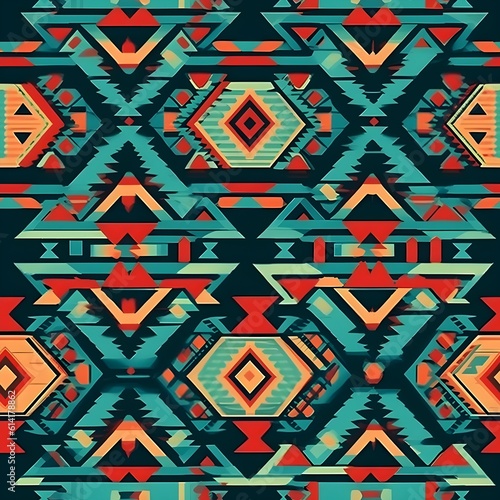 Explore the precision of seamless aztec patterns