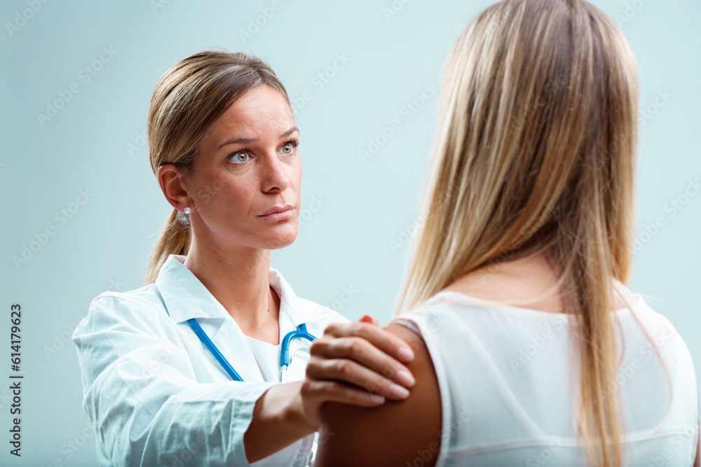 rust between patient, blonde doctor, physical, emotional care rust between patient, blonde doctor, physical, emotional care