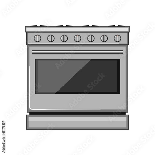 interior kitchen stove cartoon. modern house, furniture domestic interior kitchen stove sign. isolated symbol vector illustration