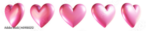 Wallpaper Mural 3Dのハート_5アングル_透過素材 Torontodigital.ca