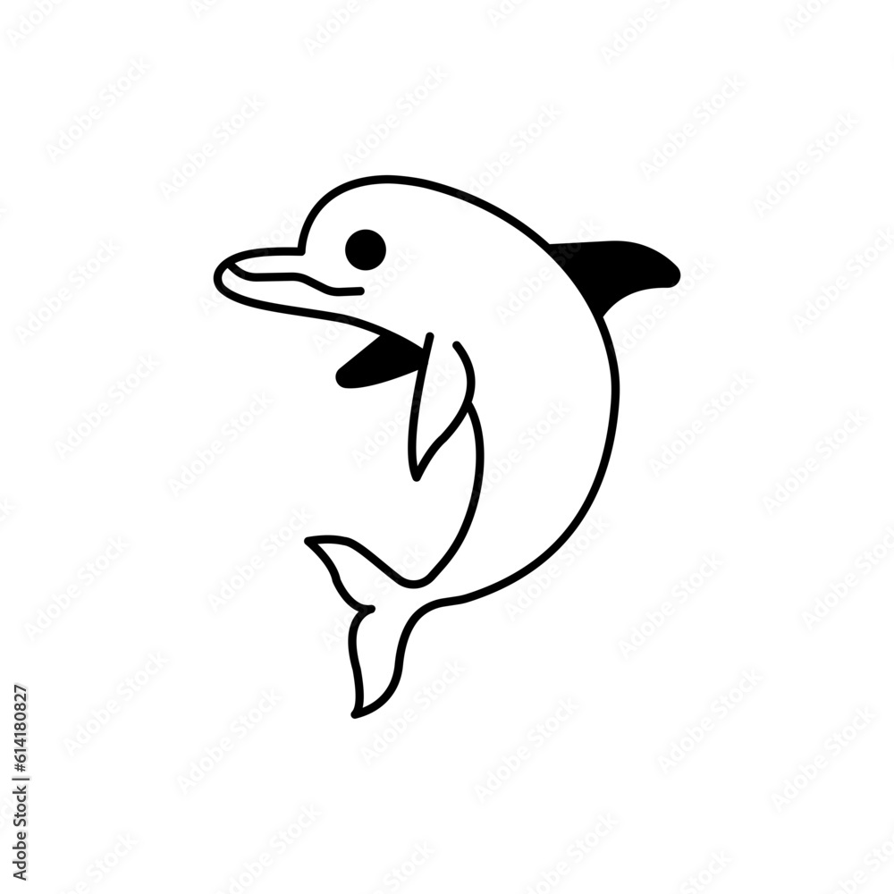 Obraz premium Aquatic animal Glyph Vector Icon that can easily edit or modify