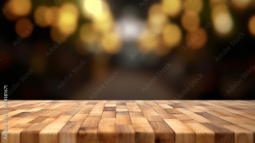 Empty wooden table top Empty wooden table top