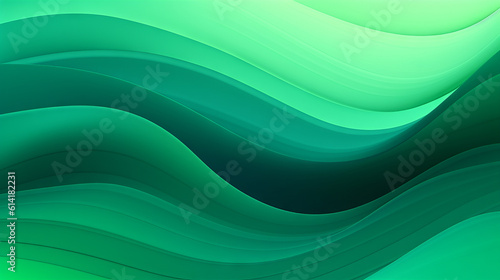 Abstract green background waves