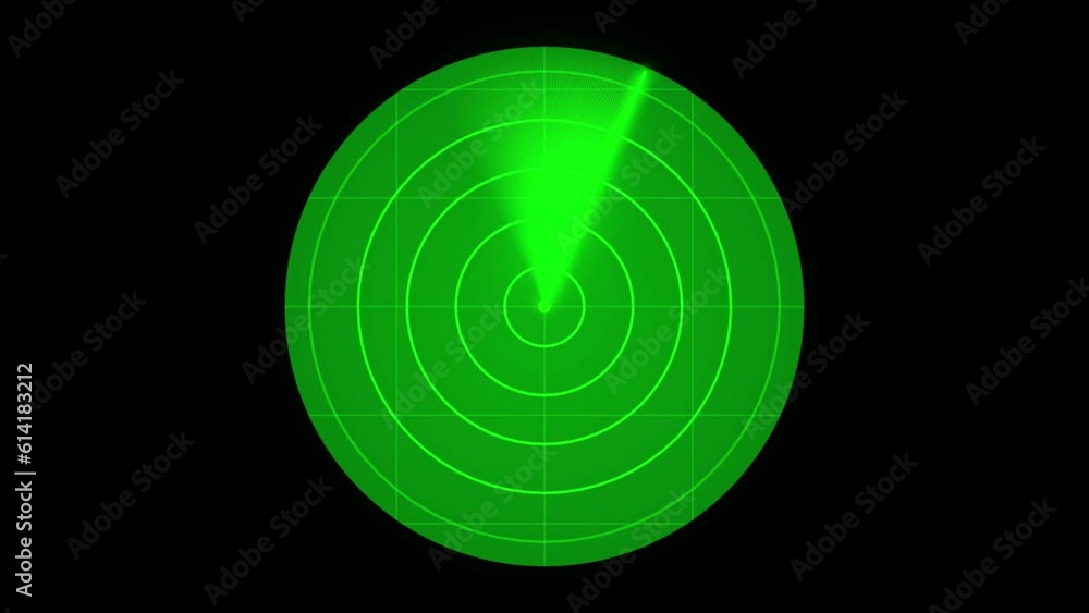 Technology Hud radar screen animation ,on the black background . Stock ...