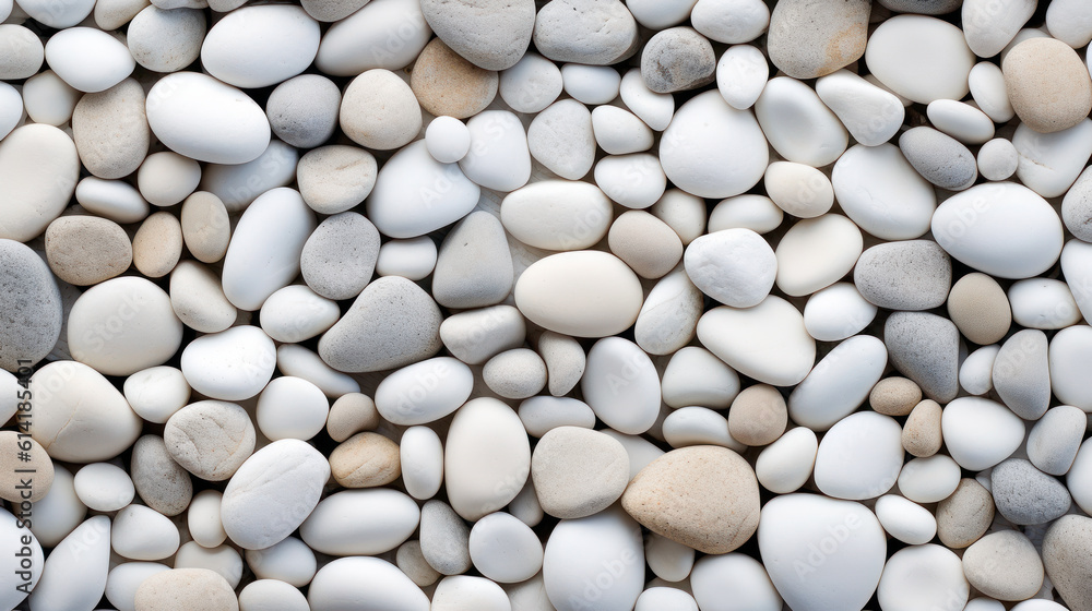 Harmony of White Stones: Soft Tones for Serene Wallpaper. Generative AI Harmony of White Stones: Soft Tones for Serene Wallpaper. Generative AI