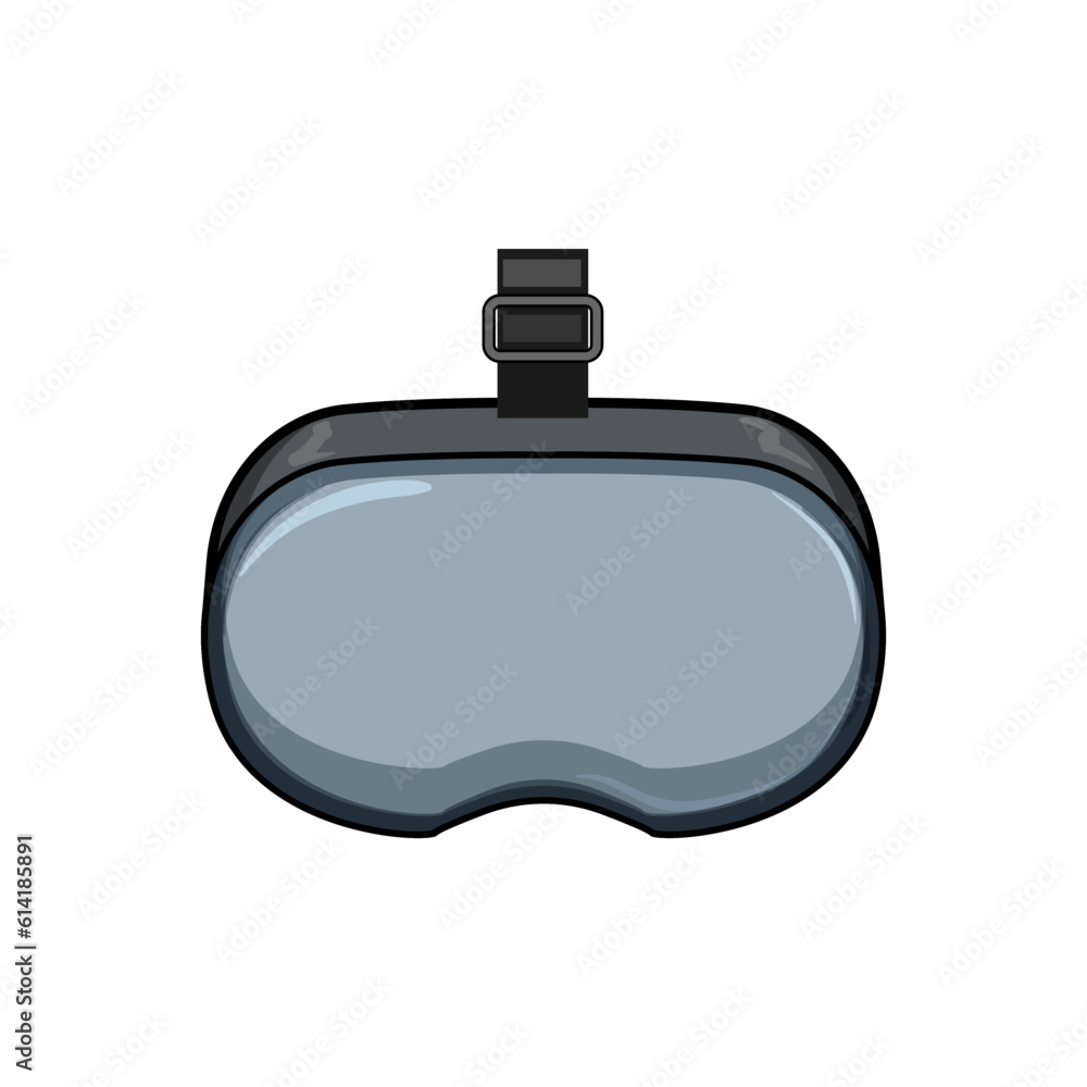 Obraz premium innovation vr glasses cartoon. young reality, virtual technology innovation vr glasses sign. isolated symbol vector illustration