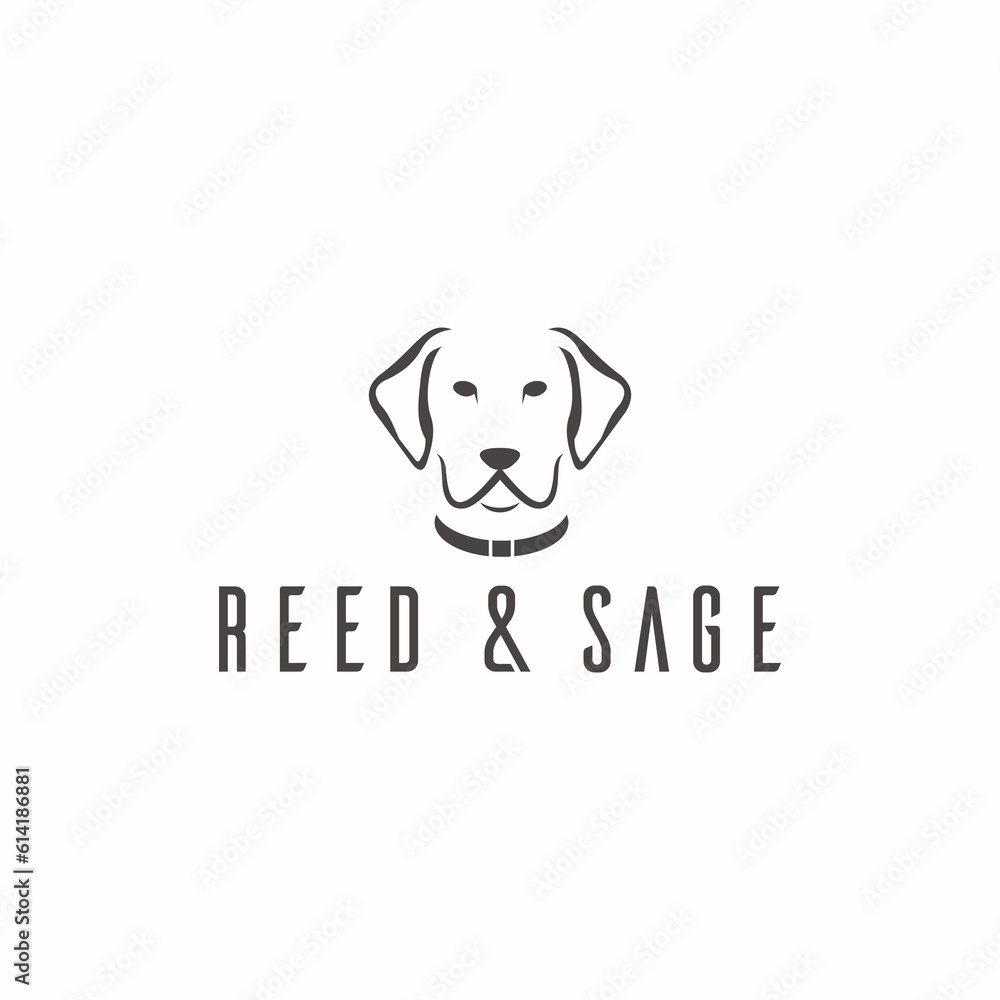 Vector graphic of dog head logo, perfect for animal logo Vector graphic of dog head logo, perfect for animal logo