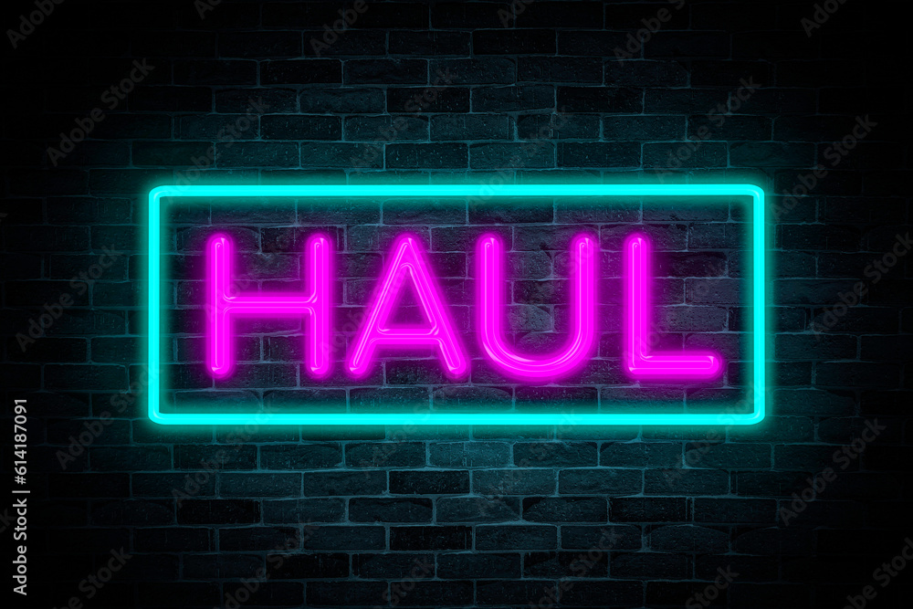 Haul Neon sign banner, shining light signboard collection. Haul Neon sign banner, shining light signboard collection.