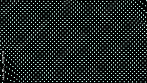 Dome-shaped protrusion part seine by stretching mesh for the illusion three-dimensional deformation of the surface. Screen media video trippy. Mesh LCD display. Scale size different hole space.