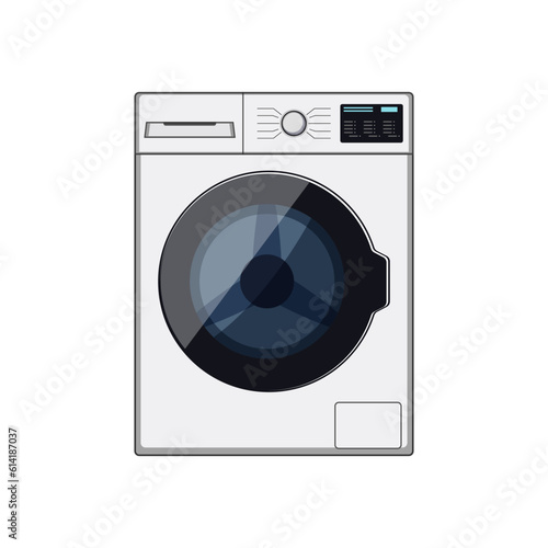 wash washing machine cartoon. washer clean, household home wash washing machine sign. isolated symbol vector illustration