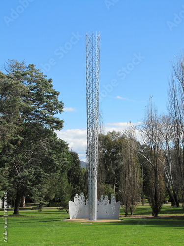 The Sculpture Garden near the Australian War Memorial in Canberra, Australia photo