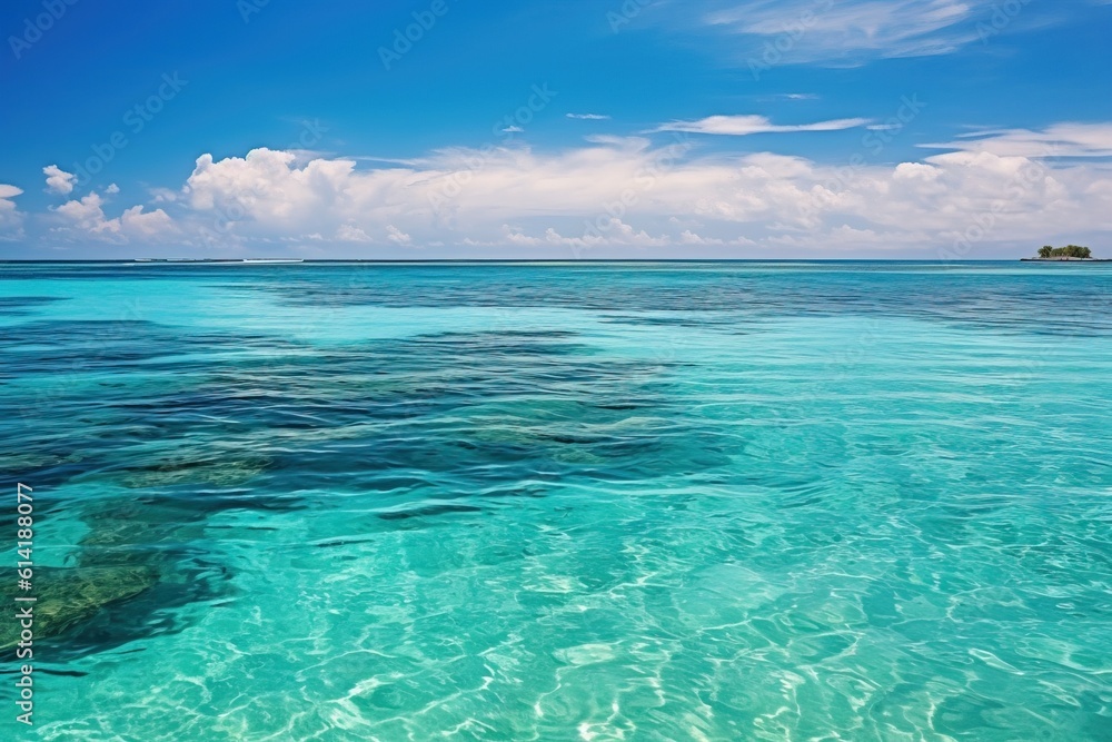 Professional Shot of the Maldives's sea, Commercial Shot. Generative AI. Professional Shot of the Maldives's sea, Commercial Shot. Generative AI.