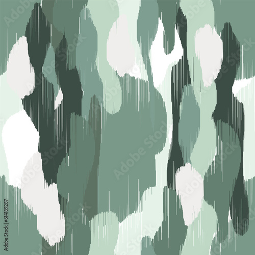 Seamless vector green camouflage pattern.