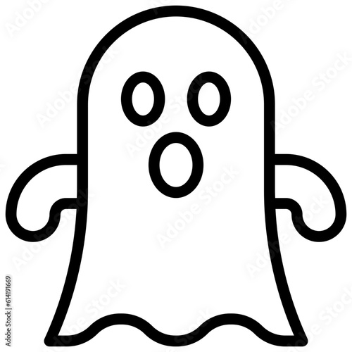 ghost line icon,linear,outline,graphic,illustration