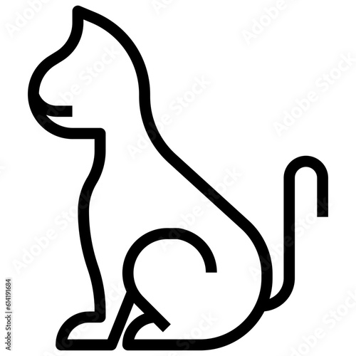 pet line icon,linear,outline,graphic,illustration
