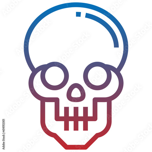 skull line icon,linear,outline,graphic,illustration