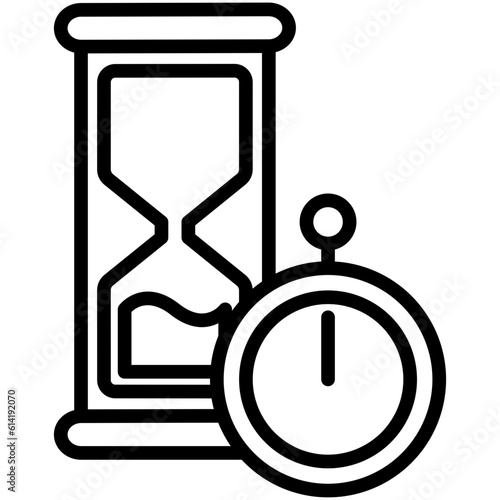 hourglass icons, are often used in design, websites, or applications, banner, flyer to convey specific concepts related to education theme.