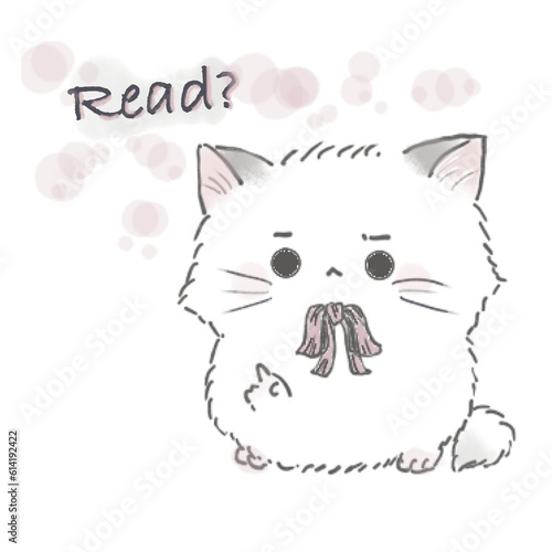 Miri little cat being happy with her daily life