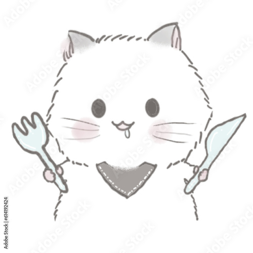 Miri little cat being happy with her daily life