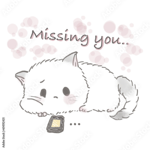 Miri little cat being happy with her daily life