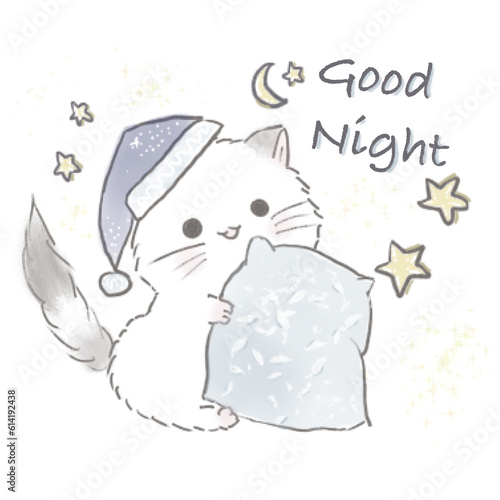 Miri little cat being happy with her daily life