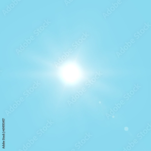 Abstract sun glare translucent glow with special light effect. Vector blur in motion glow highlights 