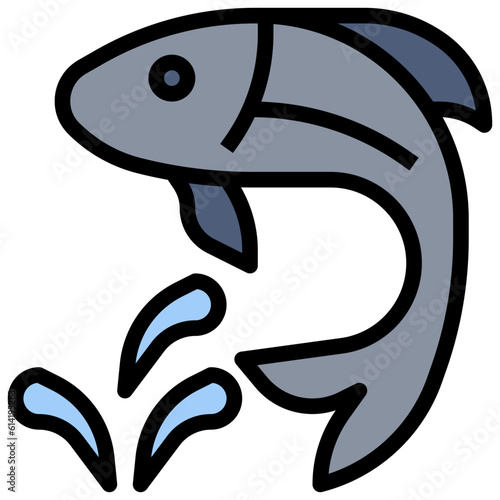 fish line icon,linear,outline,graphic,illustration