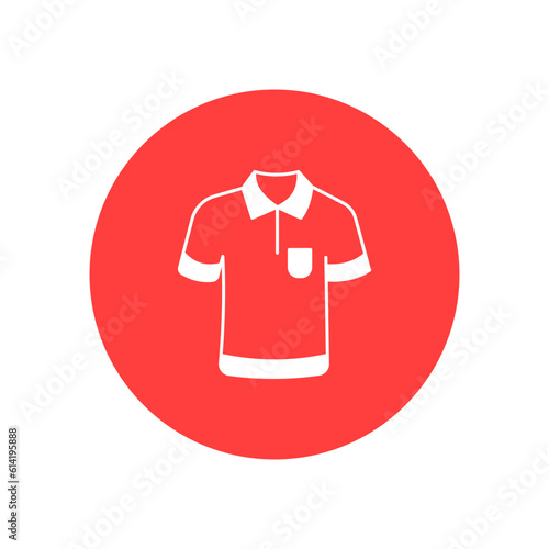 Causal shirt Vector Icon with trendy background colors that can easily edit or modify

