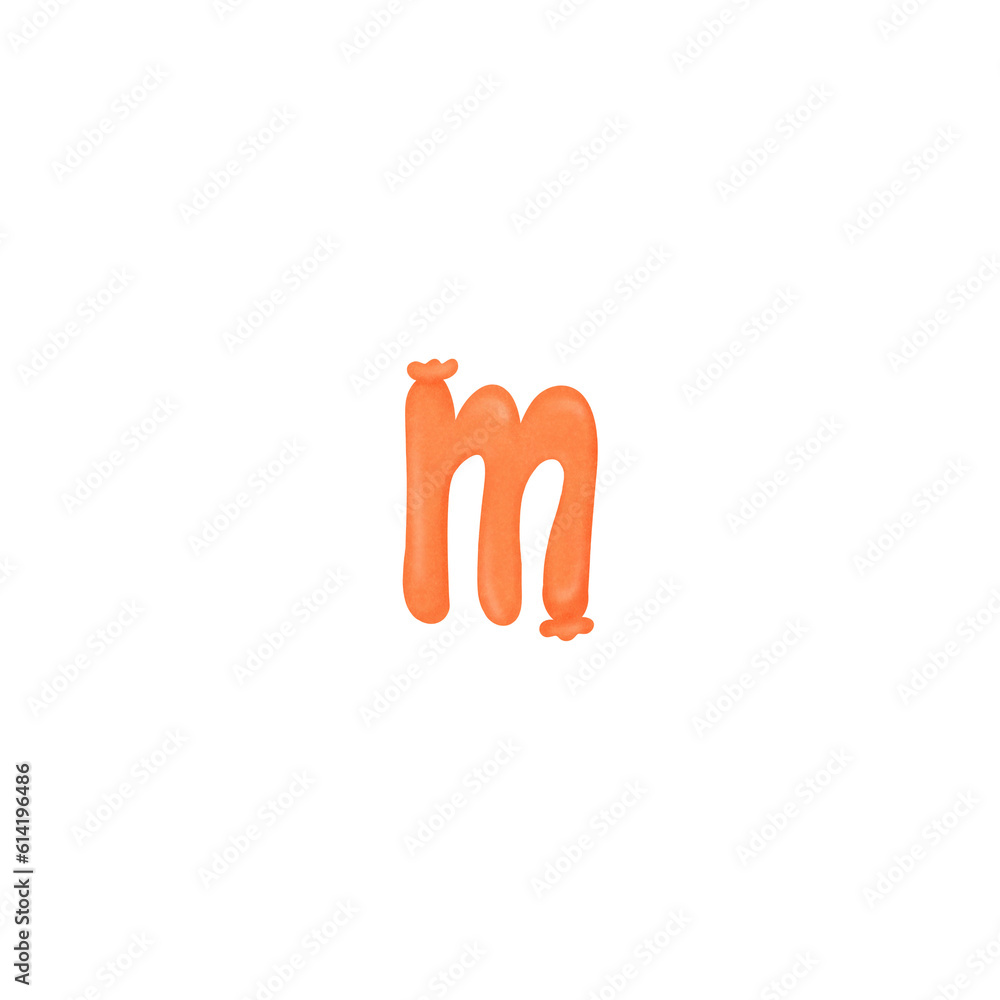 Obraz premium Sausage letter m