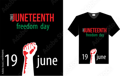 JUNETEENTH Freedom day TShirt Design Tamplet photo