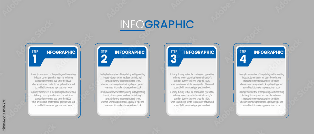 Business Infographic design template , Process timeline chart , number options Business Infographic design template , Process timeline chart , number options