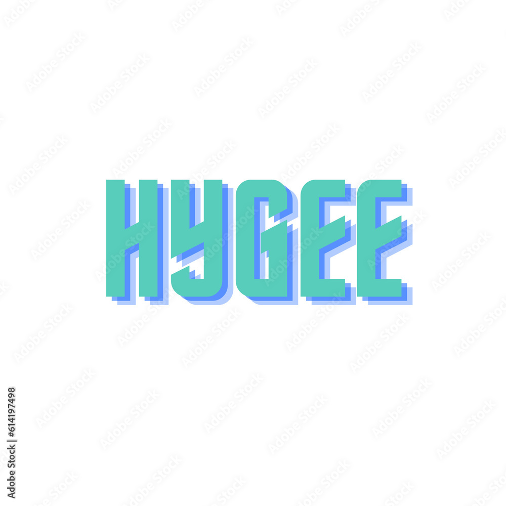 Hygge lettering typography logo. Danish Hygge concept. Scandinavian folk motives. Phrase for posters banner template. Hygge in Danish means happiness or contentment. Hygge lettering typography logo. Danish Hygge concept. Scandinavian folk motives. Phrase for posters banner template. Hygge in Danish means happiness or contentment.