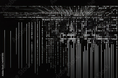 Lines of code over computer screen ,abstract binary background,abstract binary background